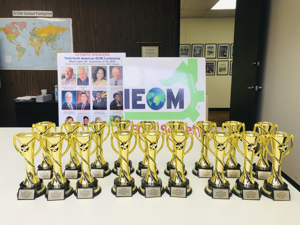 Trophies IEOM HS MS STEM Competition 2